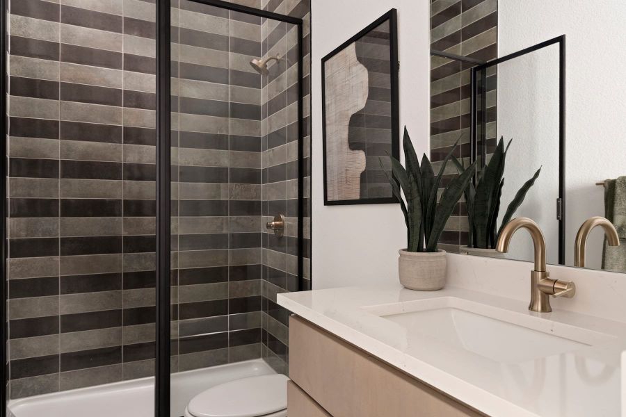 Furnished interior view inside a new home in Lariat, Liberty Hill (Image 33).