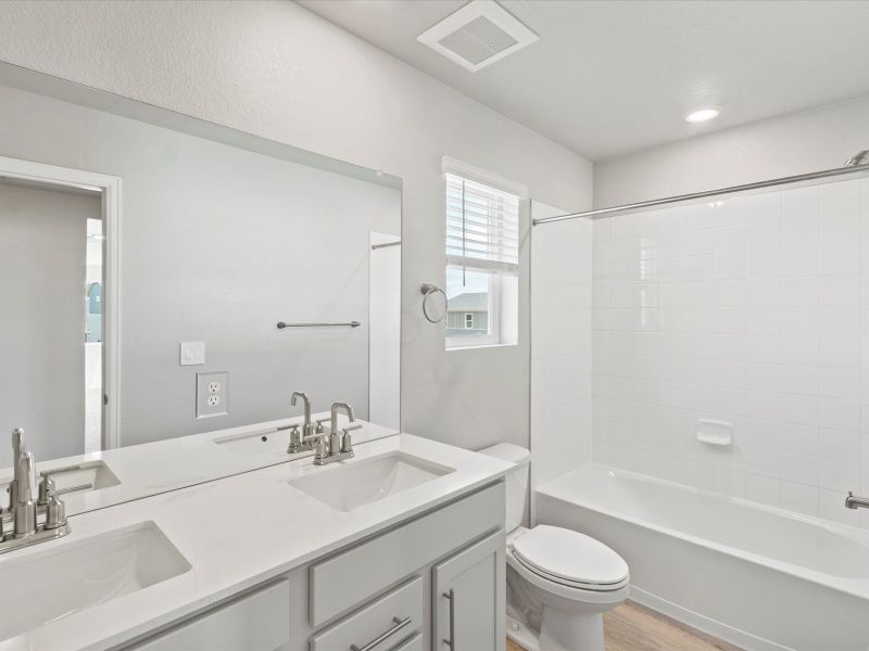 Furnished interior view inside a new home in Revere at Johnstown, Johnstown (Image 9).