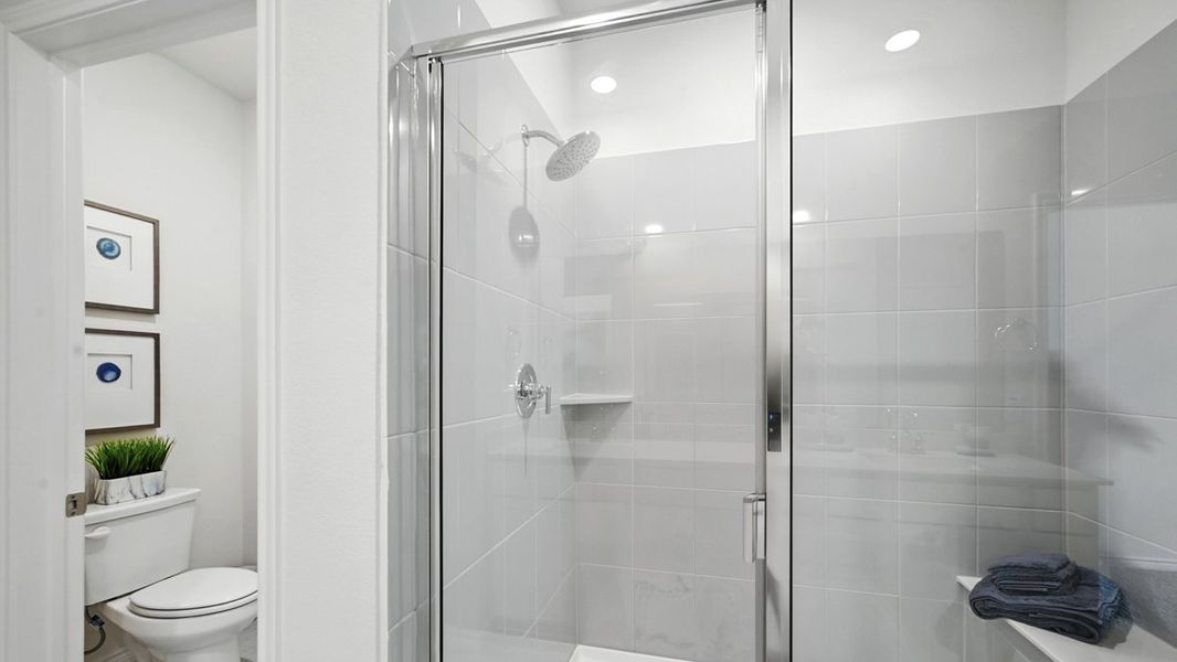 Representative furnished interior of a home built from the Bastrop by D.R. Horton in Windchime, Celina (Image 10).