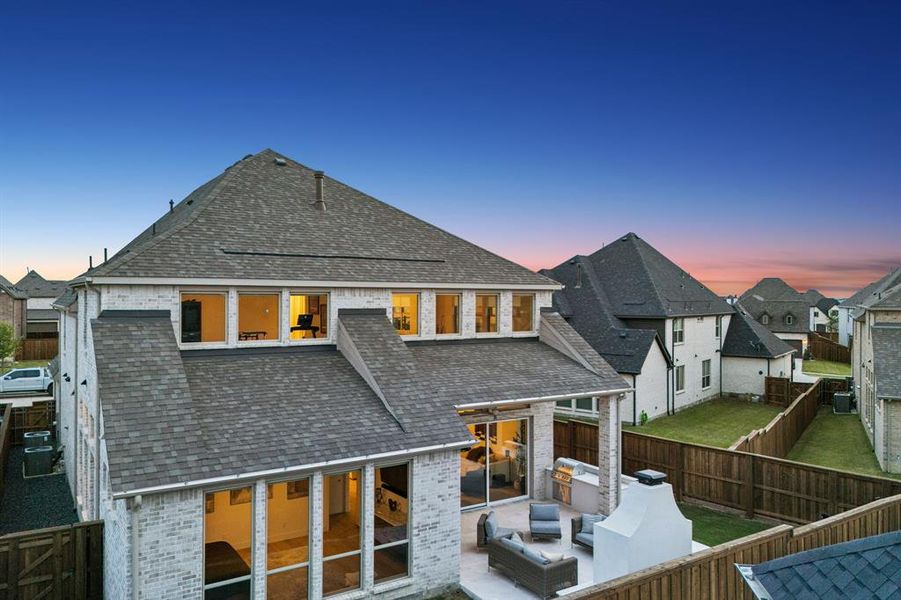 Exterior details and patio area of a home in , The Colony (Image 23).