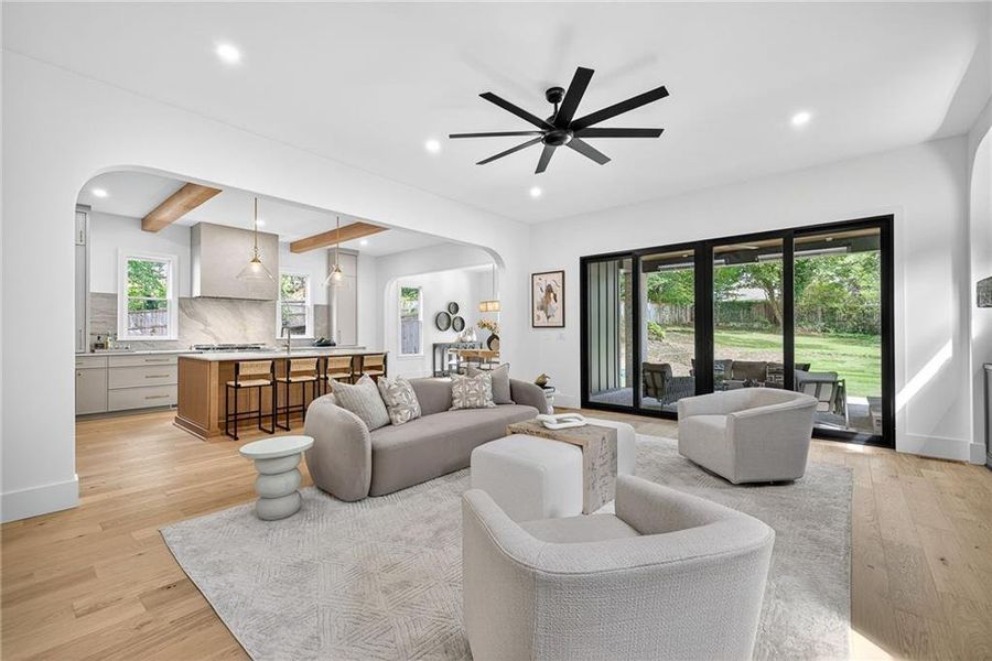 Furnished interior view inside a new home in , Atlanta (Image 41).