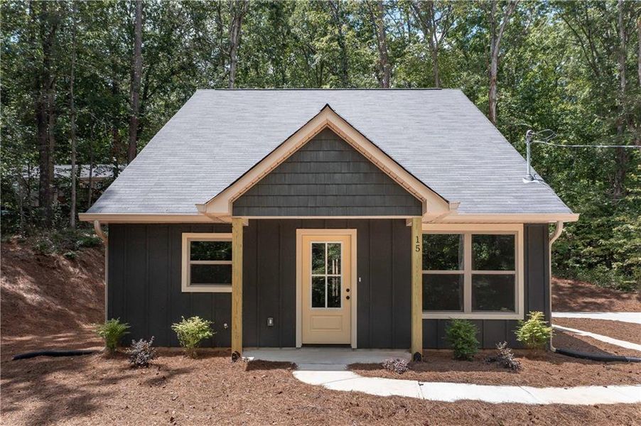 Front exterior of a new home in , Buchanan, GA, highlighting curb appeal (Image 14).