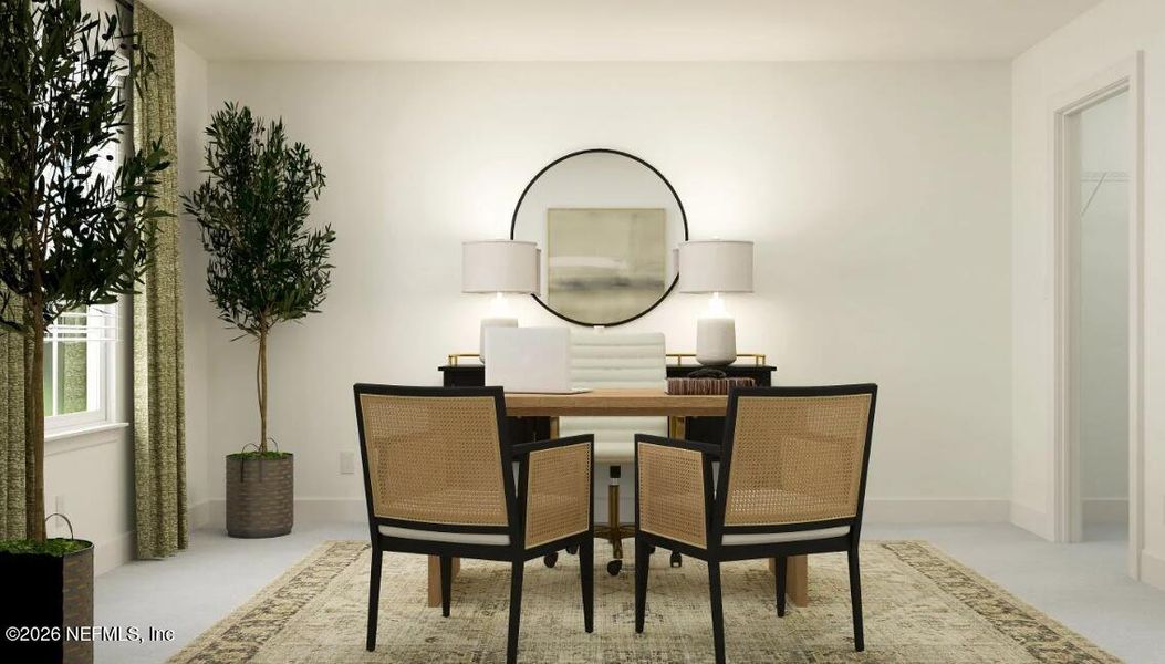 Furnished interior view inside a new home in Cove at Southwood, Jacksonville (Image 11).