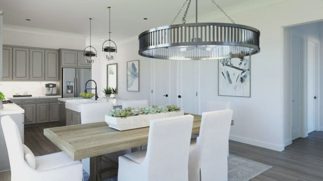 Furnished interior view inside a new home in Uptown Celina, Celina (Image 13).