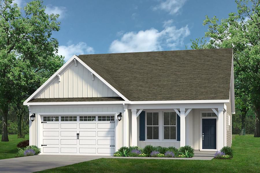 Representative exterior photo of a completed home built from the The Wren by Chesapeake Homes in Heritage Park at Longs, Longs, SC (Image 14).