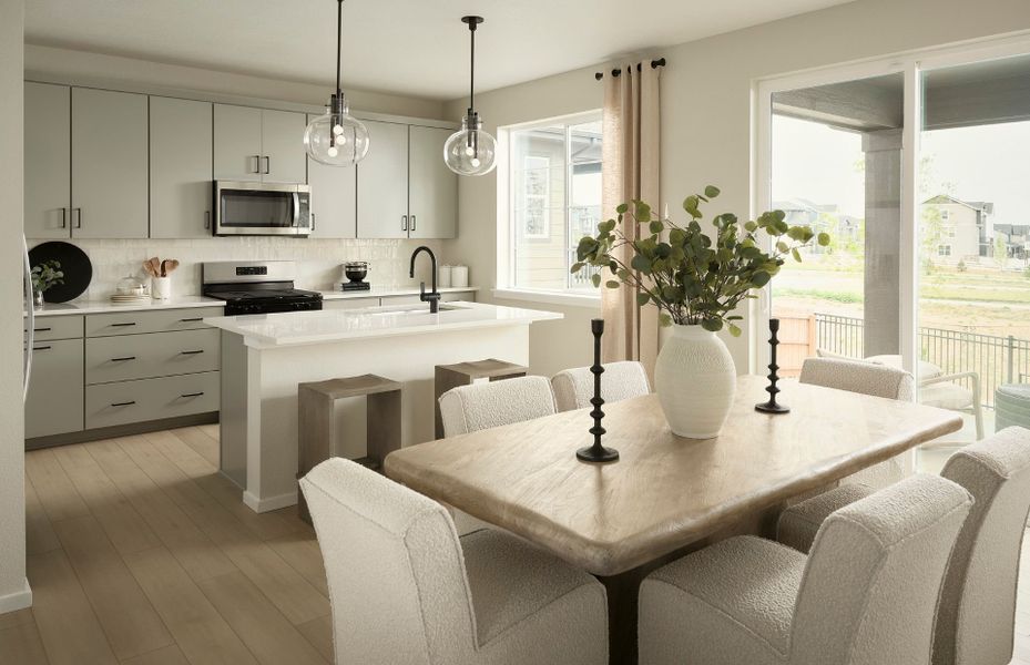 Representative furnished interior of a home built from the Arden by Pulte Homes in Cordovan, Longmont (Image 6).