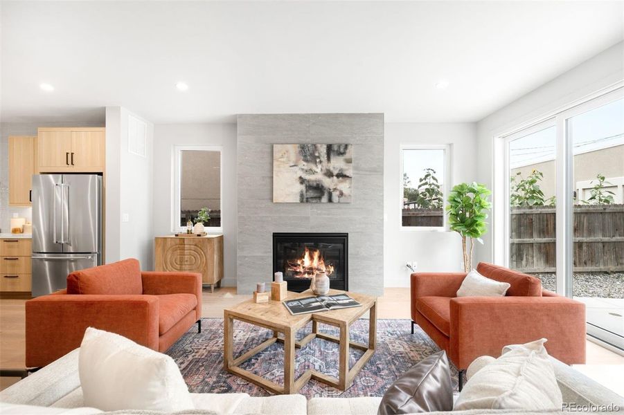 Furnished interior view inside a new home in , Denver (Image 9).