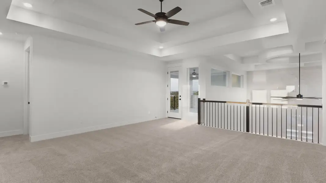 Representative unfurnished interior of a home built from the Merritt by Chesmar Homes in Feathergrass, Florence (Image 34).