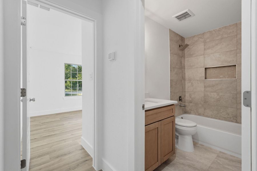 Furnished interior view inside a new home in , Willis (Image 16). Furnished interior view inside a new home in , Willis (Image 16).