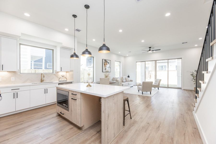 Furnished interior view inside a new home in , Houston (Image 7).