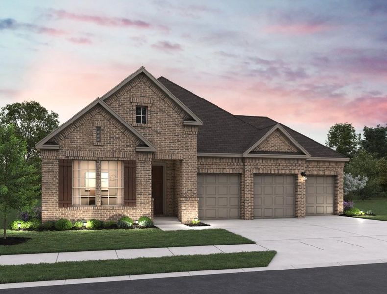 Representative exterior photo of a completed home built from the Sawgrass by Ashton Woods in The Trails at Carmel, Pflugerville, TX (Image 20).