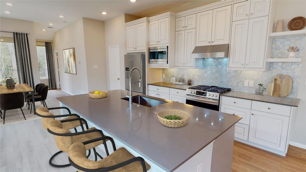 Furnished interior view inside a new home in Monarch Landing, Needville (Image 9). Furnished interior view inside a new home in Monarch Landing, Needville (Image 9).