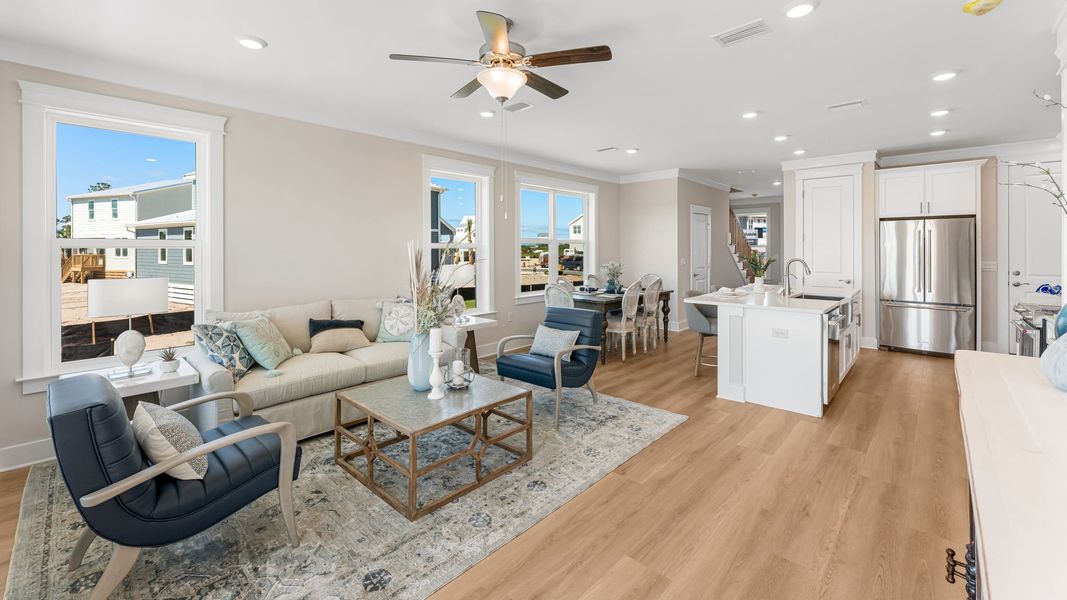 Representative furnished interior of a home built from the The Islamorada by D.R. Horton in WindMark Beach, Port Saint Joe (Image 11).