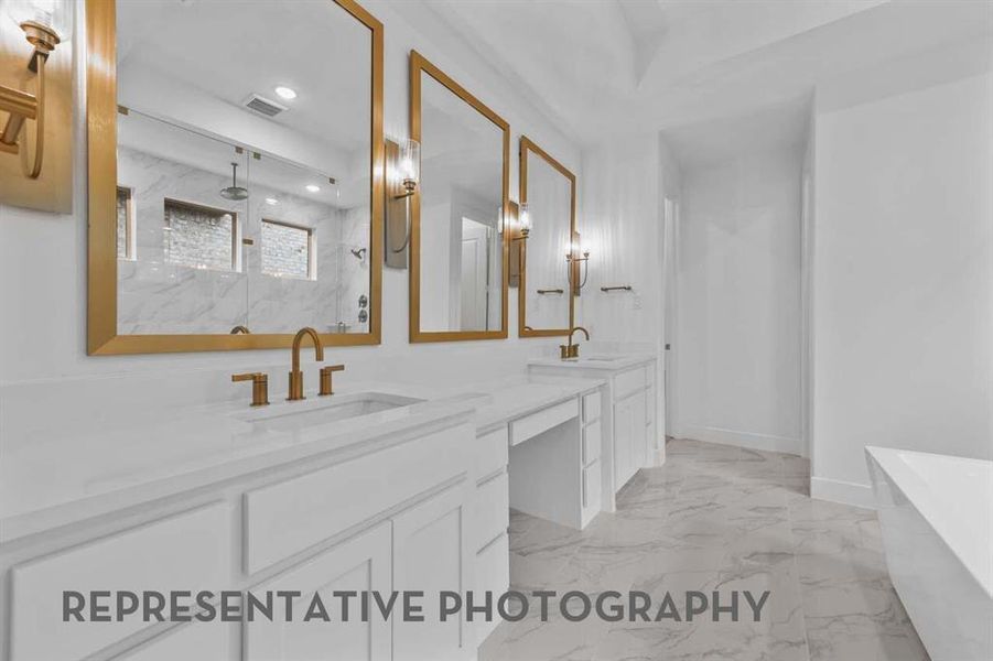 Furnished interior view inside a new home in Mosaic, Celina (Image 5).