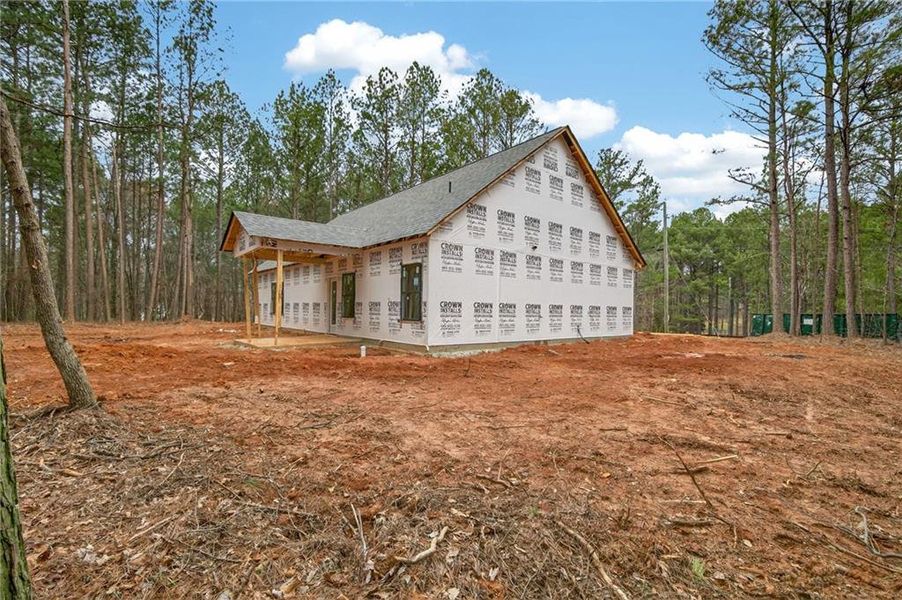 In-progress construction of a new home in , Taylorsville, GA (Image 36).