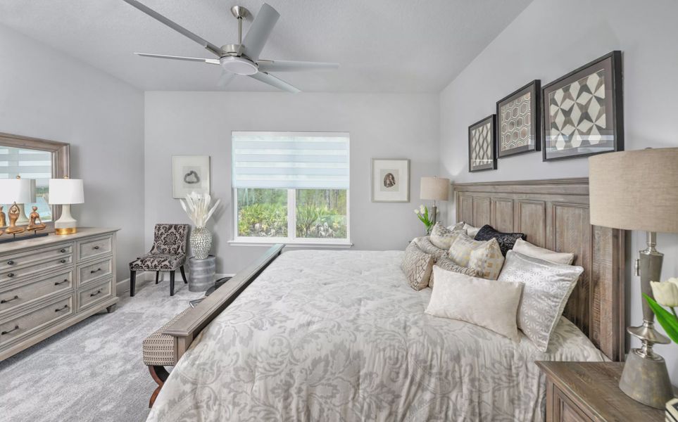 Furnished interior view inside a new home in Woodhaven, Port Orange (Image 18). Furnished interior view inside a new home in Woodhaven, Port Orange (Image 18).