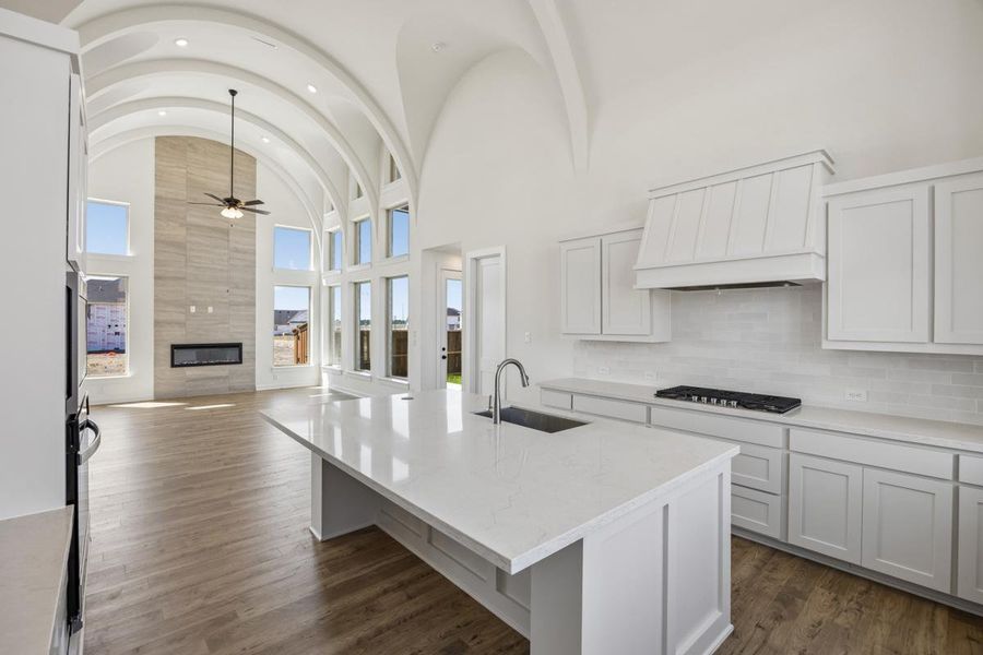 Furnished interior view inside a new home in Dominion of Pleasant Valley, Wylie (Image 6).