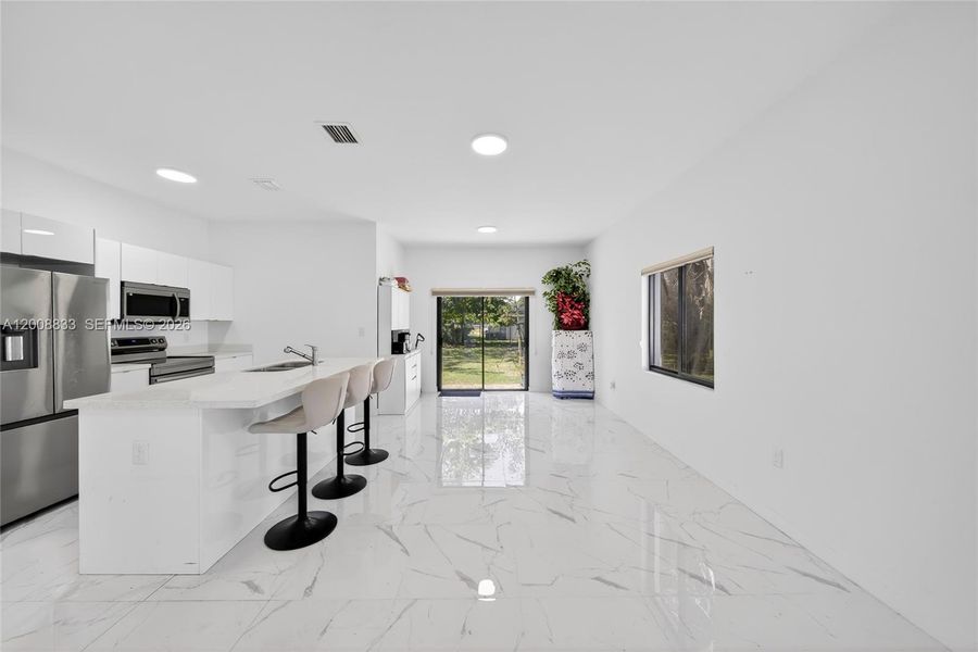 Furnished interior view inside a new home in , Miami (Image 14).