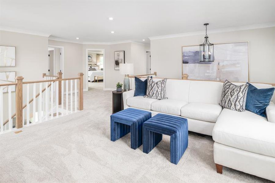 Representative furnished interior of a home built from the Normandy by Ryan Homes in Everly Estates, Spartanburg (Image 20).