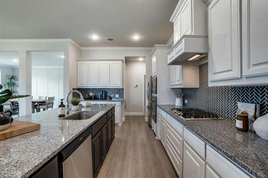 Furnished interior view inside a new home in Stone Eagle, Azle (Image 13).