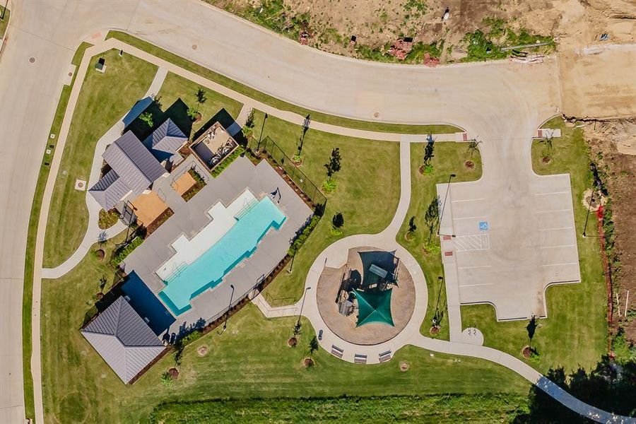 short walk to Community pool