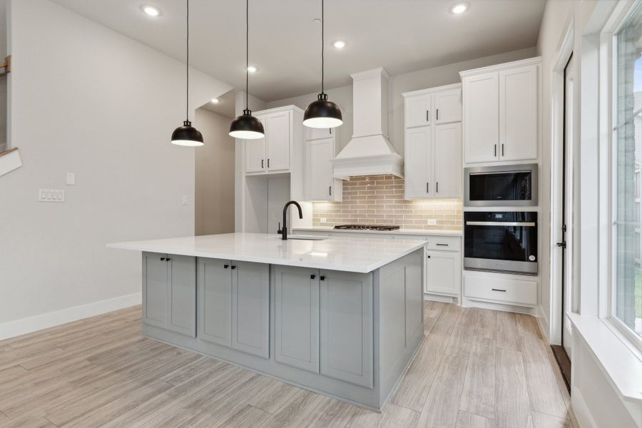 Furnished interior view inside a new home in Newman Village Townhomes, Frisco (Image 3).
