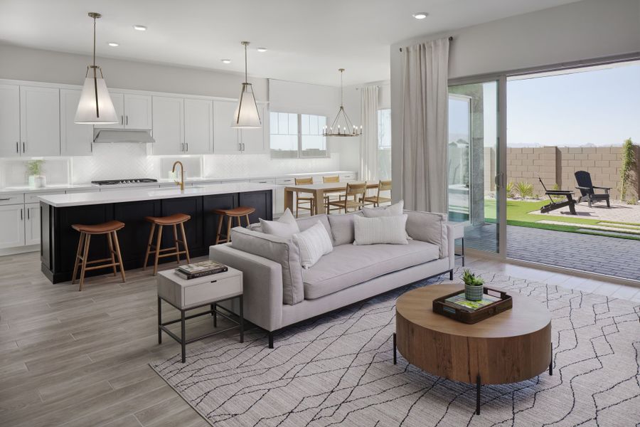 Kitchen - model home. Finishes and options may vary by community