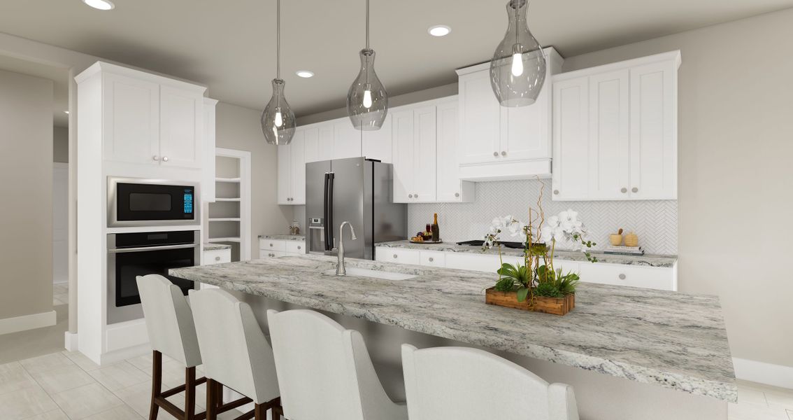 Furnished interior view inside a new home in Painted Tree, McKinney (Image 5).