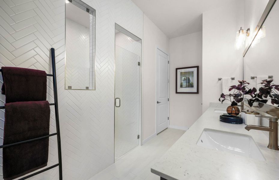 Representative furnished interior of a home built from the Stellar by Del Webb in Del Webb Austin at Lost Pines, Bastrop (Image 43).