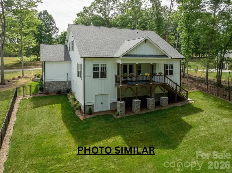 Exterior details and patio area of a home in , Hendersonville (Image 3).