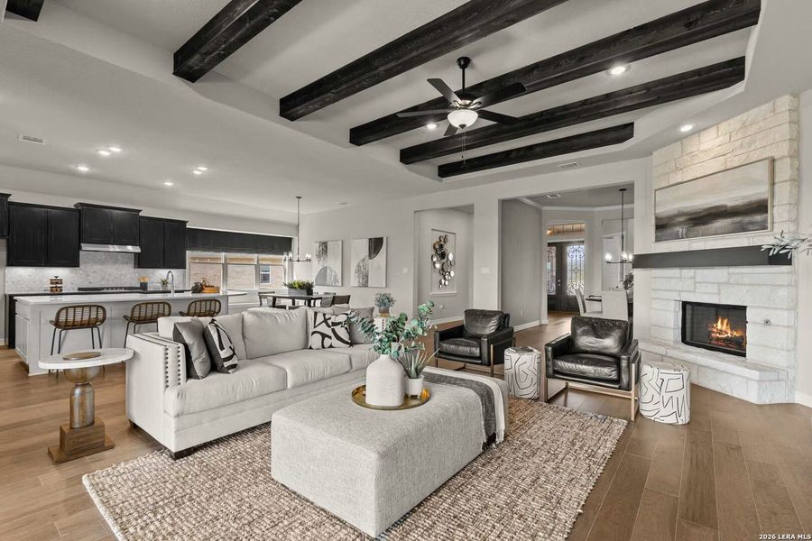 Furnished interior view inside a new home in Potranco Oaks, Castroville (Image 20). Furnished interior view inside a new home in Potranco Oaks, Castroville (Image 20).