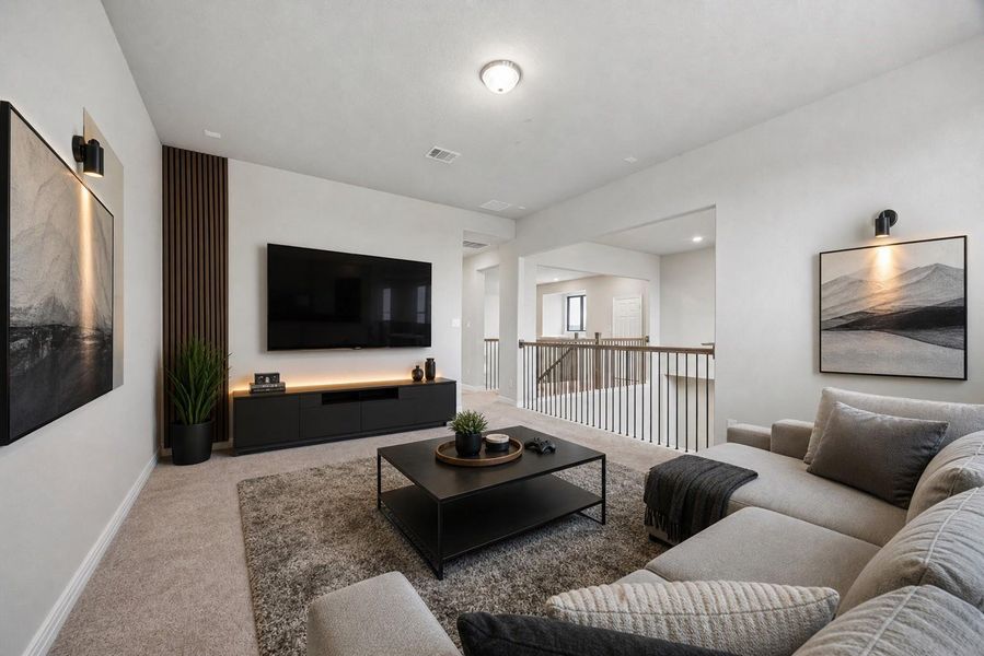 Furnished interior view inside a new home in Westland Ranch, League City (Image 24).