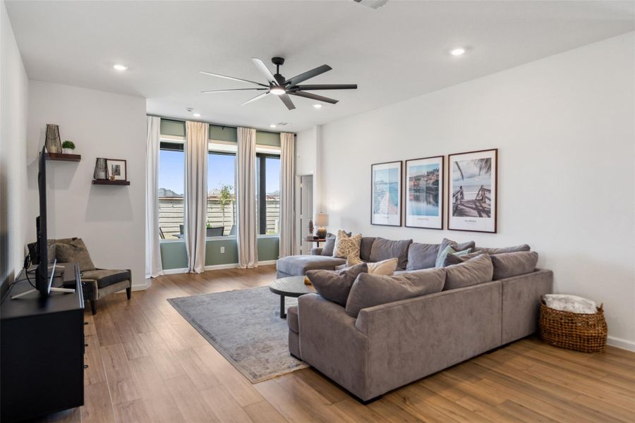 Furnished interior view inside a new home in Pomona, Manvel (Image 32).