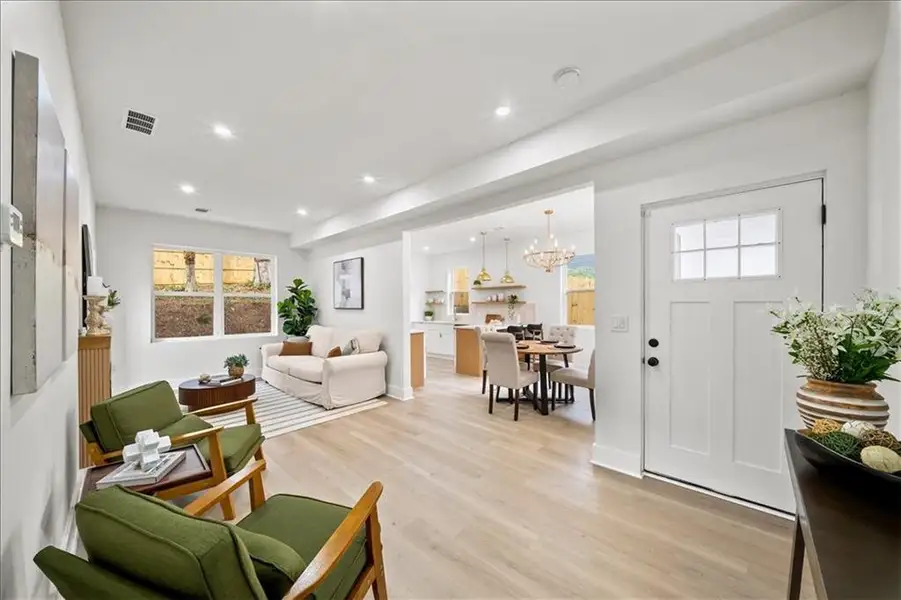 Furnished interior view inside a new home in , Atlanta (Image 7).