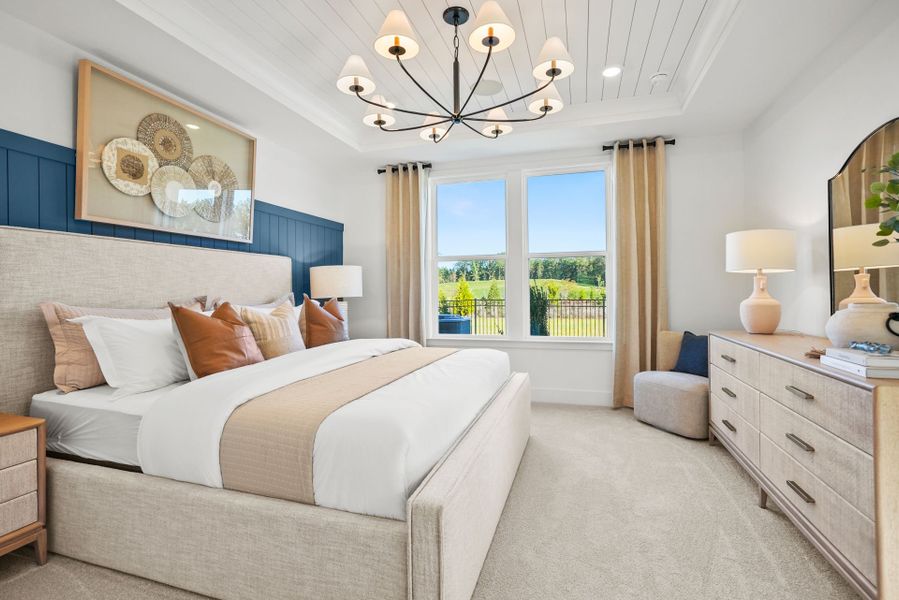 Representative furnished interior of a home built from the Hallmark by Del Webb in Del Webb Carolina Ridge, Midland (Image 47).