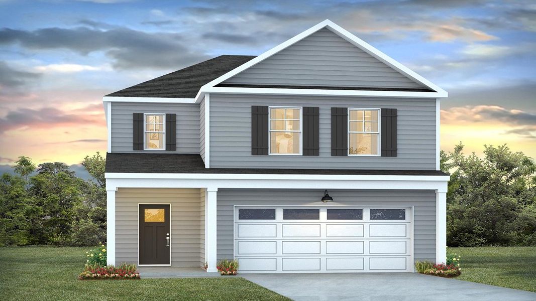 Representative exterior photo of a completed home built from the Edmon by D.R. Horton in Altama, Brunswick, GA (Image 2). Representative exterior photo of a completed home built from the Edmon by D.R. Horton in Altama, Brunswick, GA (Image 2).