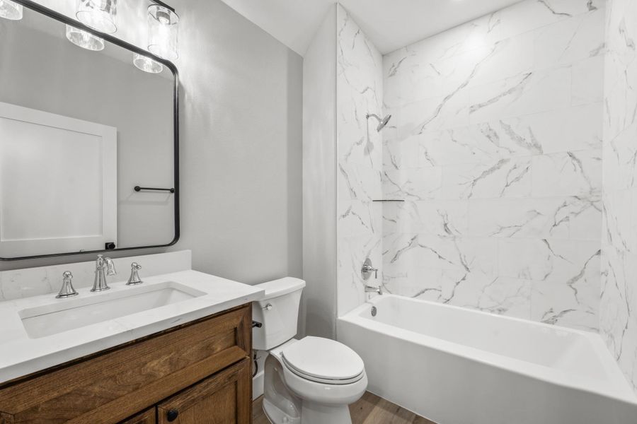 Furnished interior view inside a new home in , New Waverly (Image 14).