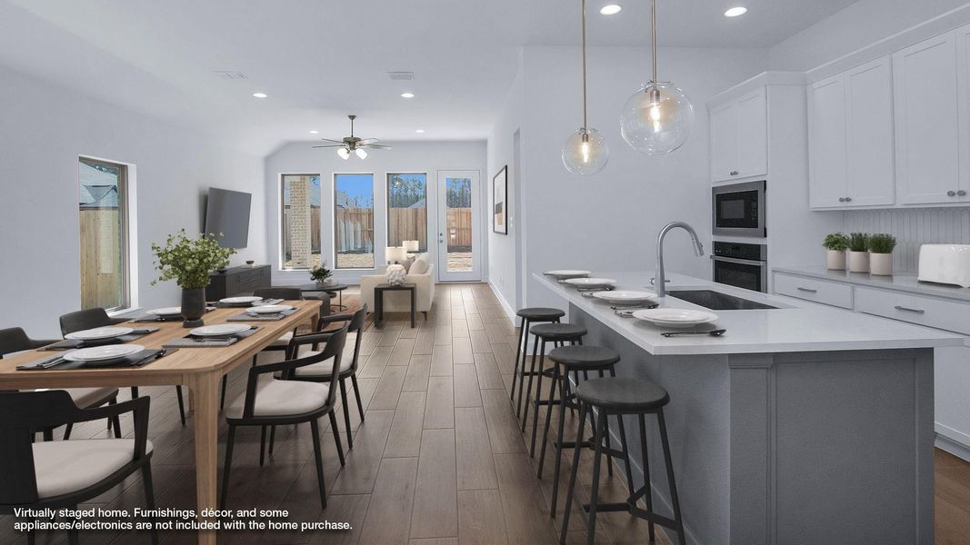 Furnished interior view inside a new home in The Highlands, Porter (Image 6).