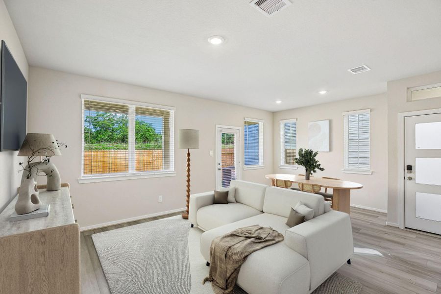 Furnished interior view inside a new home in Kemah Crossing - City Series, Kemah (Image 16).