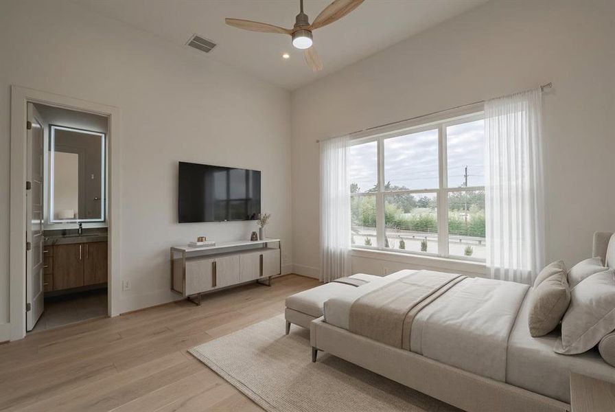 Furnished interior view inside a new home in , Dallas (Image 29).