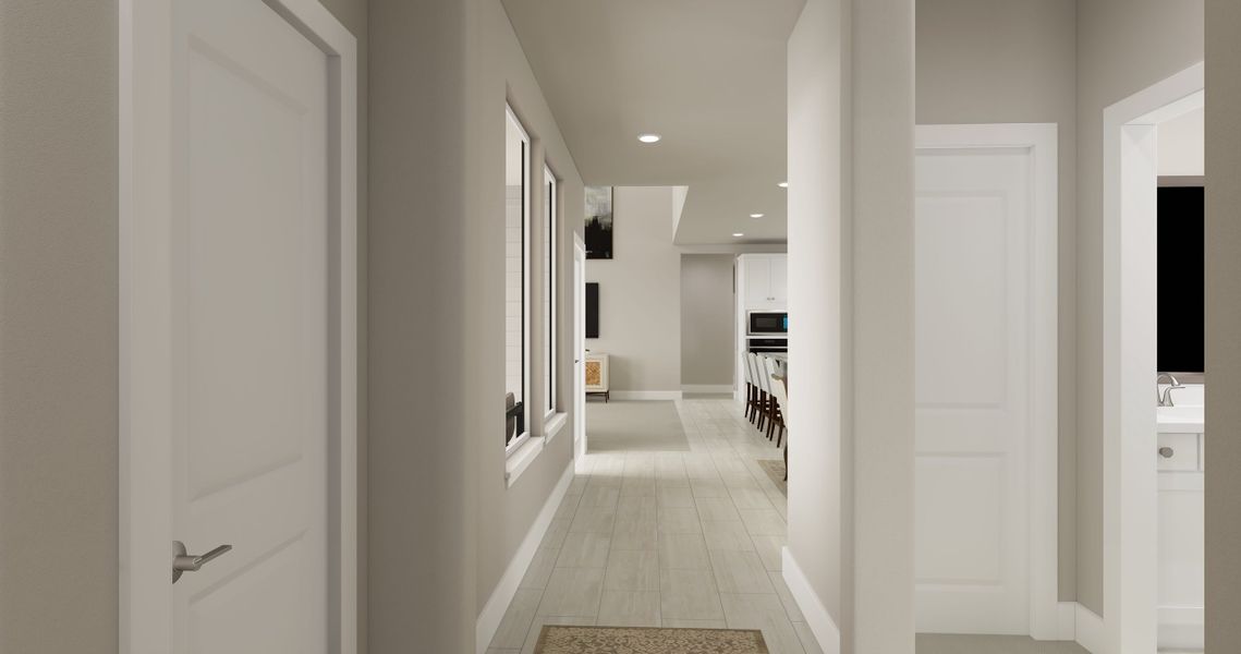 Spacious, unfurnished interior of a new home in Painted Tree, McKinney (Image 17).