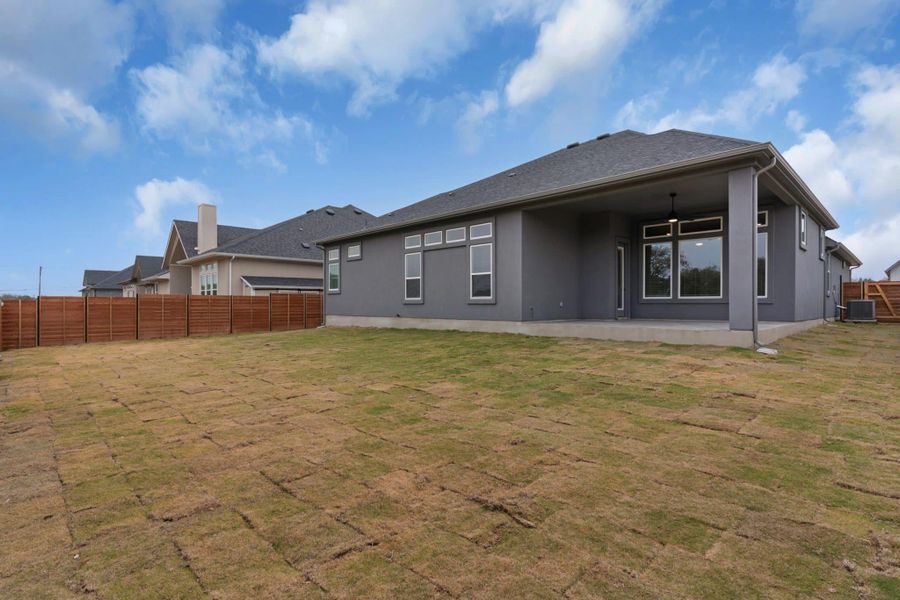 Exterior details and patio area of a home in Broken Oak, Georgetown (Image 3). Exterior details and patio area of a home in Broken Oak, Georgetown (Image 3).