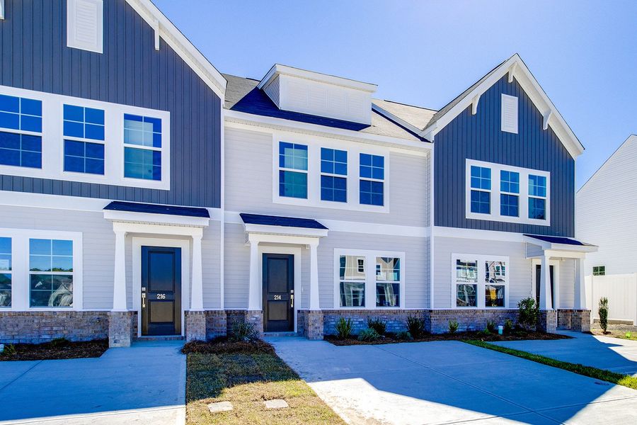 Front exterior of a new home in Haynes Park, Columbia, SC, highlighting curb appeal (Image 2).