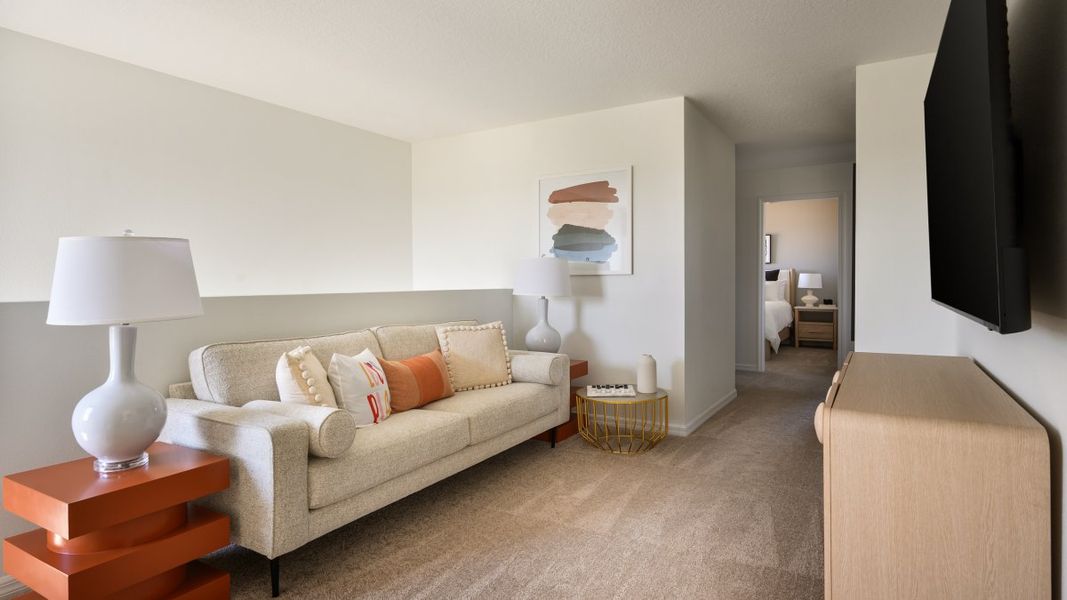 Representative furnished interior of a home built from the Turquesa by Casa Fresca Homes in Pasadena Woods, Dade City (Image 8). Representative furnished interior of a home built from the Turquesa by Casa Fresca Homes in Pasadena Woods, Dade City (Image 8).