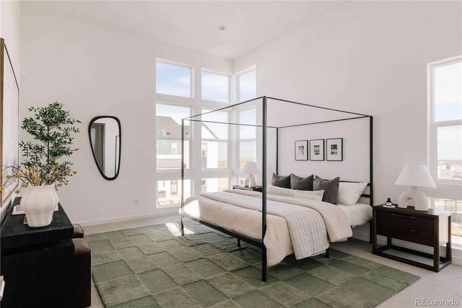 Furnished interior view inside a new home in Lyric at Ridgegate, Lone Tree (Image 3).