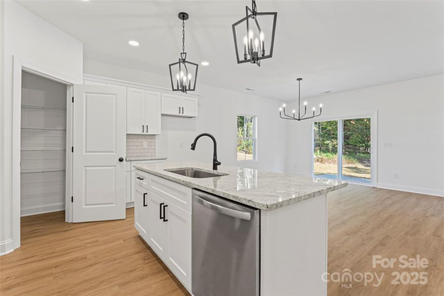 Furnished interior view inside a new home in , Albemarle (Image 12).