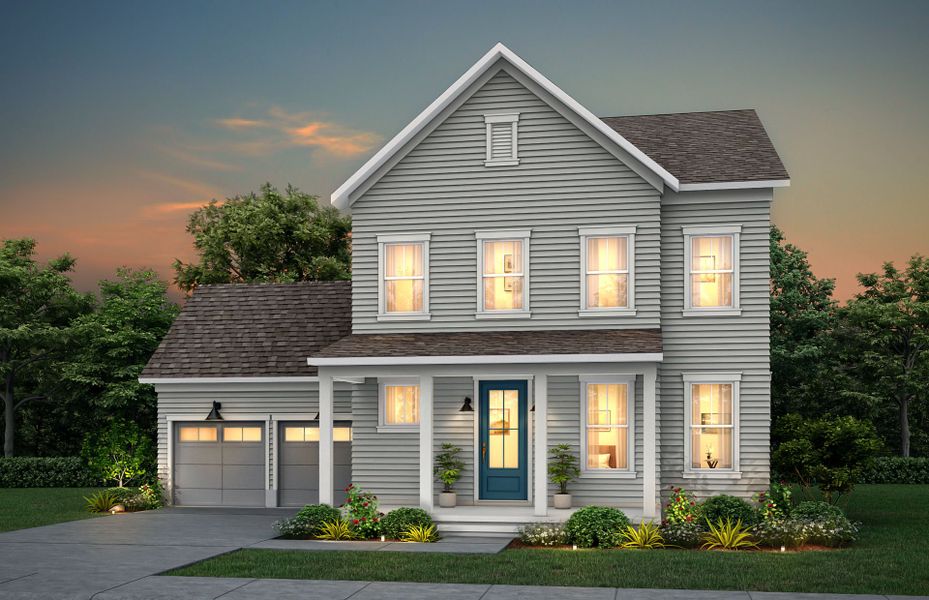 Representative exterior photo of a completed home built from the Foxfield by Pulte Homes in Heartwood, Richmond Hill, GA (Image 18). Representative exterior photo of a completed home built from the Foxfield by Pulte Homes in Heartwood, Richmond Hill, GA (Image 18).