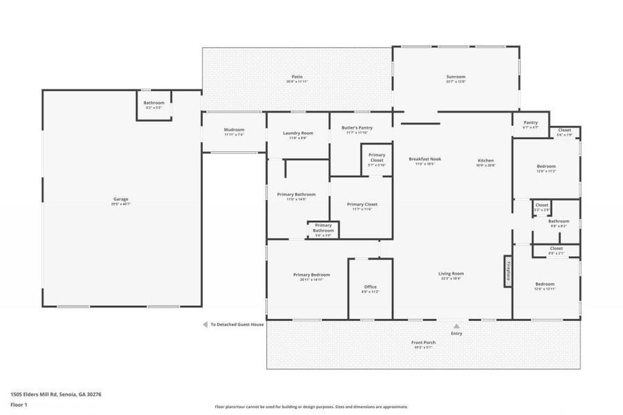 2D floor plan layout of this home in , Senoia, GA (Image 7).