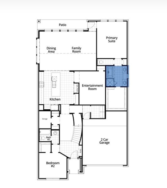 2D floor plan layout for the Cambridge by Highland Homes in Ramble, Celina, TX (Image 28). 2D floor plan layout for the Cambridge by Highland Homes in Ramble, Celina, TX (Image 28).