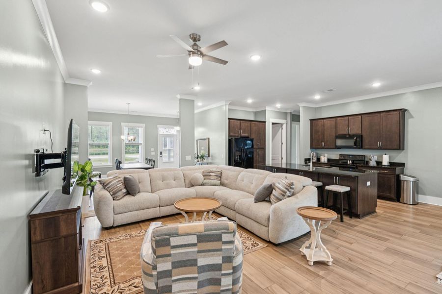 Furnished interior view inside a new home in , Huger (Image 11).